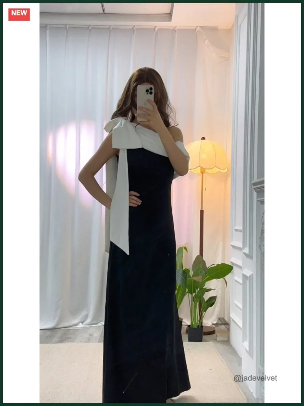 Maxi Formal Wedding Guest Dress One Shoulder Bow Sash Sleeveless Crepe Evening